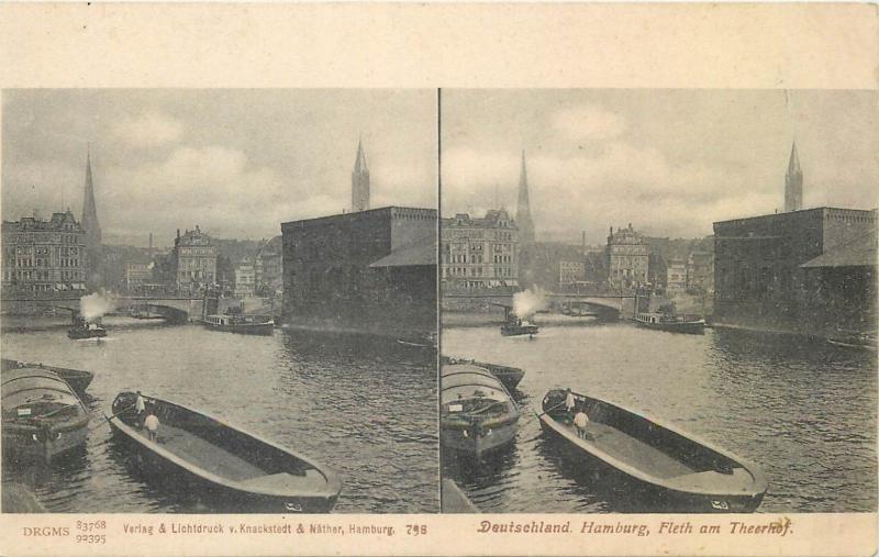 Lot 6 early stereo  stereographic views all GERMANY Berlin Hamburg 