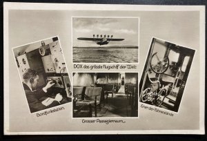 Mint Dornier DOX Seaplane Real Picture Postcard Biggest On The World Descriotion