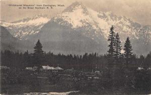 Darrington Washington Whitehorse Mountain Scenic View Antique Postcard J71828
