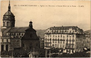 CPA Clermont-Ferrand Eglise des Minimes et Grand Hotel FRANCE (1288600)