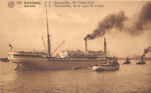 uk42967 anversville  de congo ljin anvers belgium cruise liner paquebot