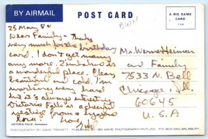 Victoria Falls ZIMBABWE 4x6 Postcard