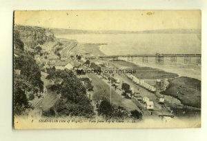 h0514 - View from top of Chine Shanklin , Isle of Wight - postcard LL 1