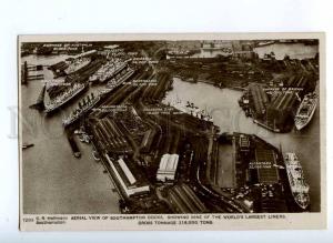 190653 UK SOUTHAMPTON air view docks liner ALCANTARA etc