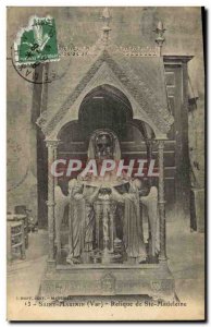 Postcard Old Death Saint Maximin Relic of St. Madeleine