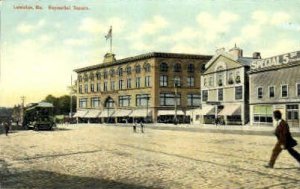 Haymarket Square in Lewiston, Maine