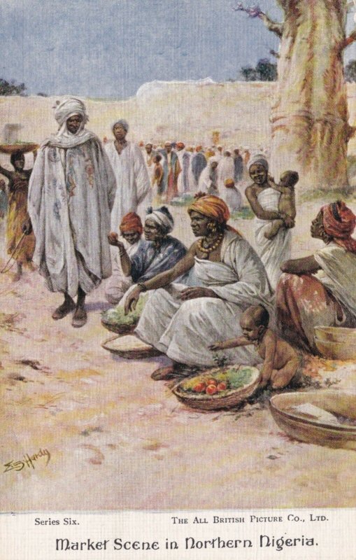 Nigeria Typical Market Scene In Northern Nigeria sk1899a