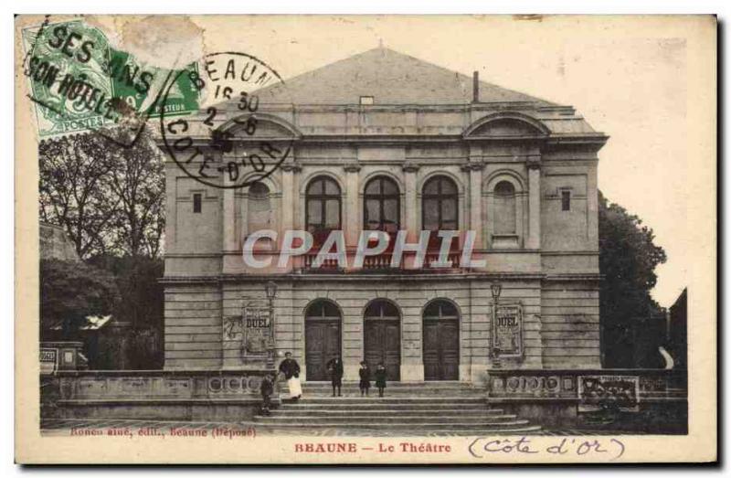 Old Postcard Beaune Theater