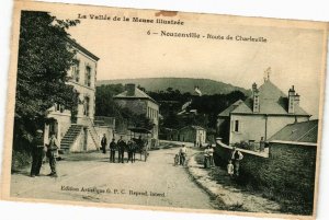 CPA La Vallée de la Meuse illustrée Nouzonvile Route de CHARLEVILLE (224952)