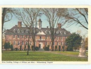 1950's William & Mary College - Williamsburg - Near Newport News VA E2074