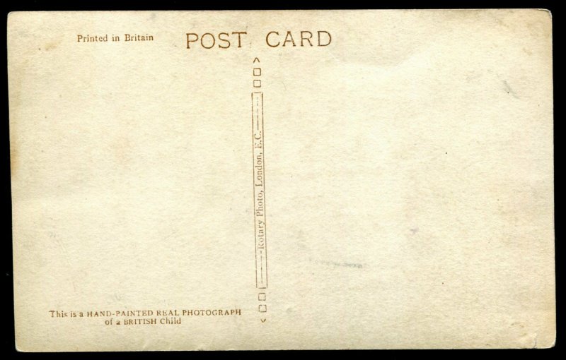 115 - ENGLAND 1910s Girl Matches & Cigarettes. Real Photo Postcard