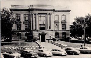 Real Photo Postcard Jay County Court House in Portland, Indiana