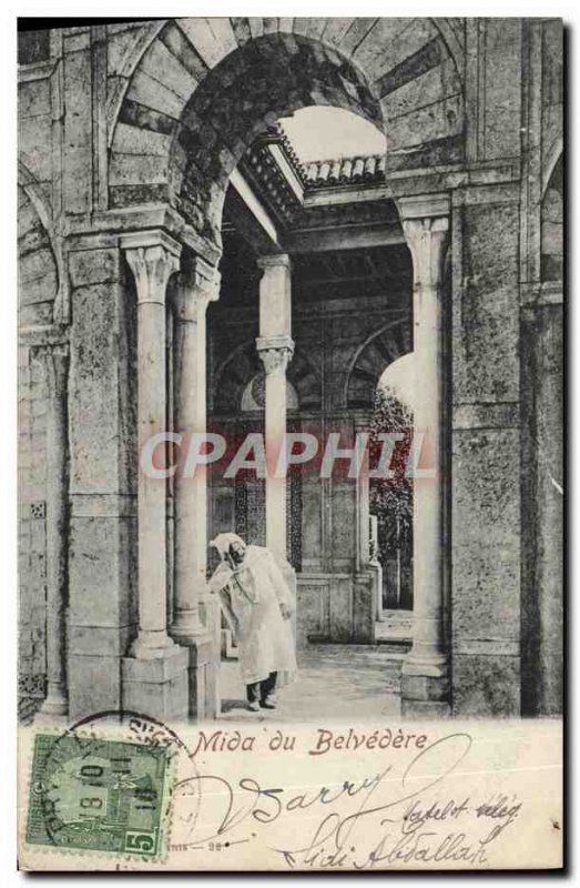 Old Postcard Tunisia Mida the Belevedere