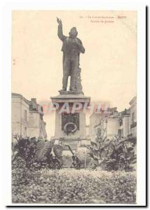 Agen Old Postcard Statue of Jasmin