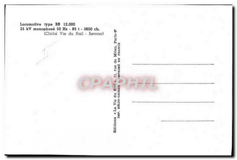 CPM Train Locomotive Type BB 12000