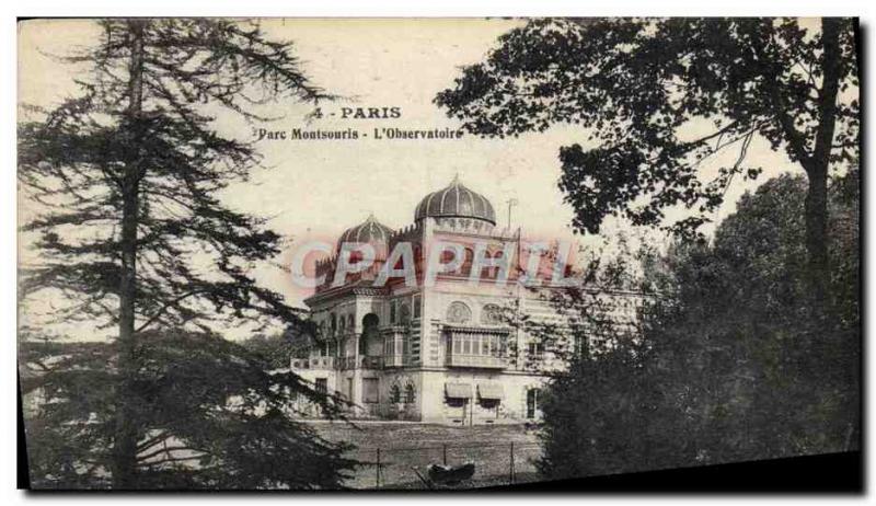 Old Postcard Paris Parc Montsouris L & # 39Observatoire