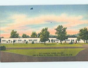 Linen MARTIN CABIN COURT MOTEL Findlay Ohio OH ho5244@