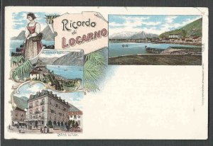 Ca 1896 PPC* VINTAGE GRUSS AUS TYPE RICORDO SWITZERLAND HOTEL du LAC SEE INFO