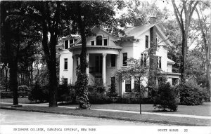 J38/ Saratoga Springs New York RPPC Postcard c50s Skidmore College Scott 127