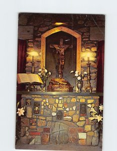 Postcard Chaplain's Altar, Cathedral of the Pines, Rindge, New Hampshire