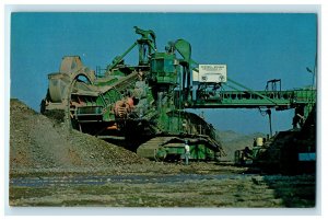 c1950s Giant Wheel, Oroville Dam Construction, Oroville California CA Postcard