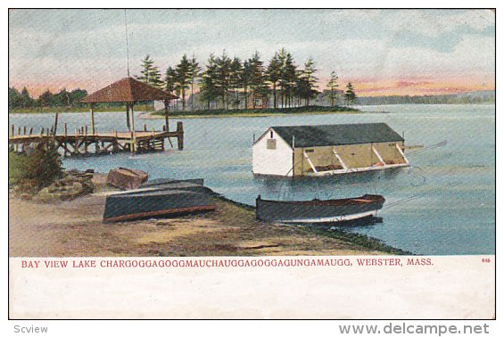 BAy View Lake Chargoggagoggmauchauggagoggagungamaugg, Webster, Massachusetts,...