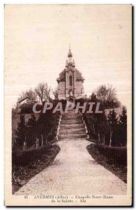 Old Postcard Avermes Chapel of Our Lady of La Salette