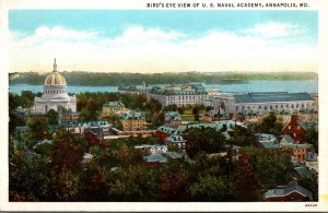 Maryland Annapolis Birds Eye View Of U S Naval Academy Curteich