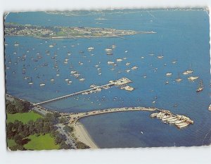 Postcard Brenton Cove & Ida Lewis Yacht Club, Newport, Rhode Island