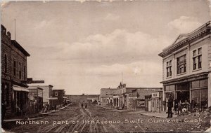 11th Avenue Swift Current SK Saskatchewan c1908 Postcard H58