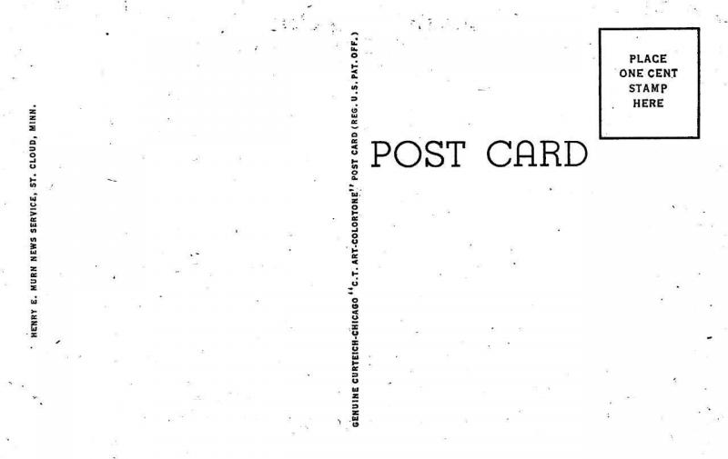 ST CLOUD, MN Minnesota  STEARNS COUNTY COURT HOUSE Courthouse  c1940's Postcard