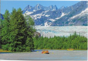 US Mendenhall Glacier, Alaska. Rafts on the Mendenhall River. unused. Nice.