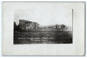 American First Aid Station Fayen Hay St. Mihiel Front WWI RPPC Photo Postcard