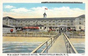 G68/ Wrightsville Beach North Carolina Postcard Linen Ocean Terrace Hotel 6