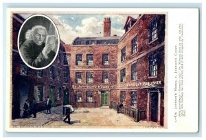 c1910's Dr. Johnson's House No. 7 Johnson's Court London UK Postcard