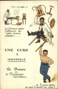 Doctor Cures Patient Strong Man Shirtless Muscles HAUTEVILLE France Comic PC