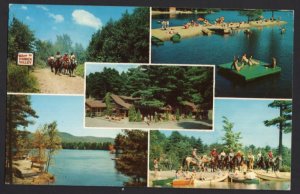 New York LAKE LUZERNE MultiView Hidden Valley America's Finest Dude Ranch pm1959