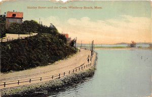 Winthrop Beach Massachusetts c1910 Postcard Shirley Street And The Crest