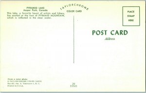 Pyramid Lake Jasper Park Canada Postcard