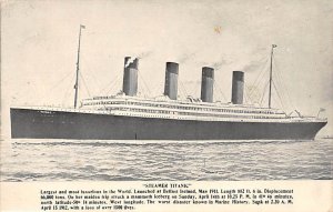 Steamer Titanic Steamer Titanic View Images