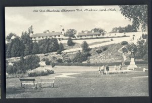 Mackinac Island,Michigan/MI Postcard, Old Fort/Mackinac Park