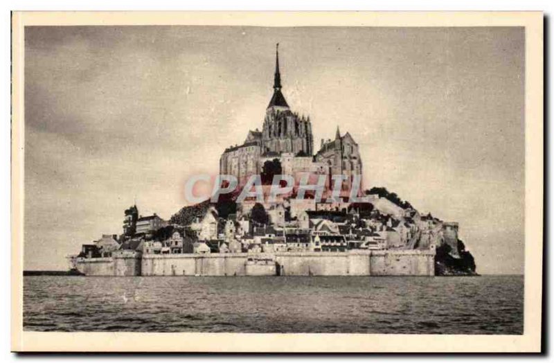 Le Mont Saint Michel - Vue Generale - Facing East - Old Postcard