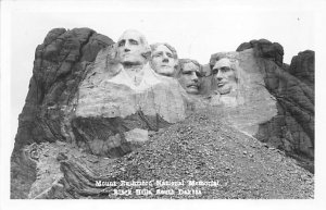 Mount Rushmore National Memorial real photo Black Hills SD 
