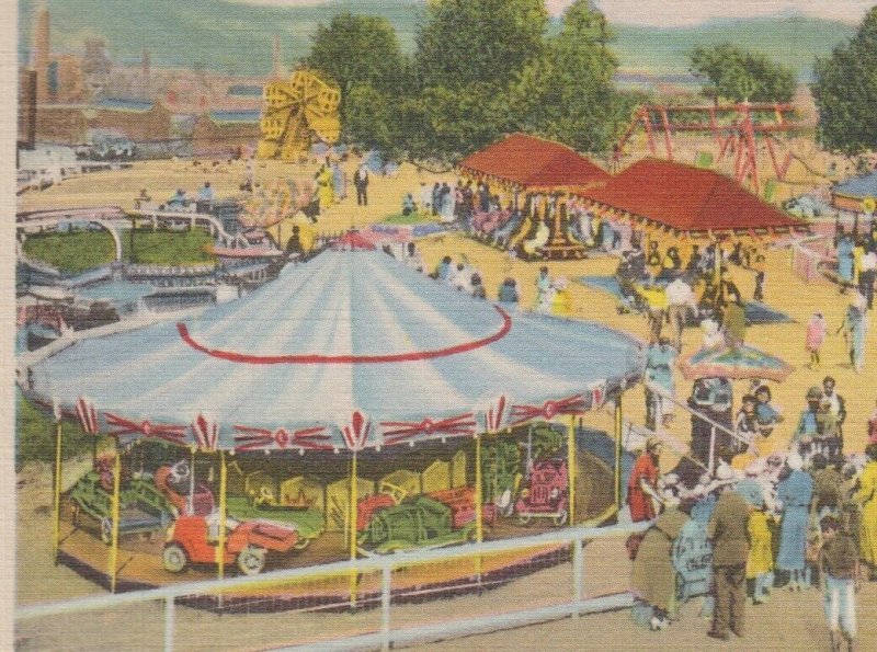 Pittsburgh PENNSYLVANIA 1940 MERRY GO ROUND Amusement KENNYWOOD PARK Kiddie Land