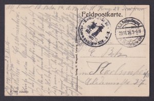 Vinatge postcard GERMANY WWI Patriotic Breakfast in Trenches Feldpost