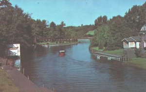 USA Scene at Indian River Cheboygan County Michigan Chrome Postcard 04.03