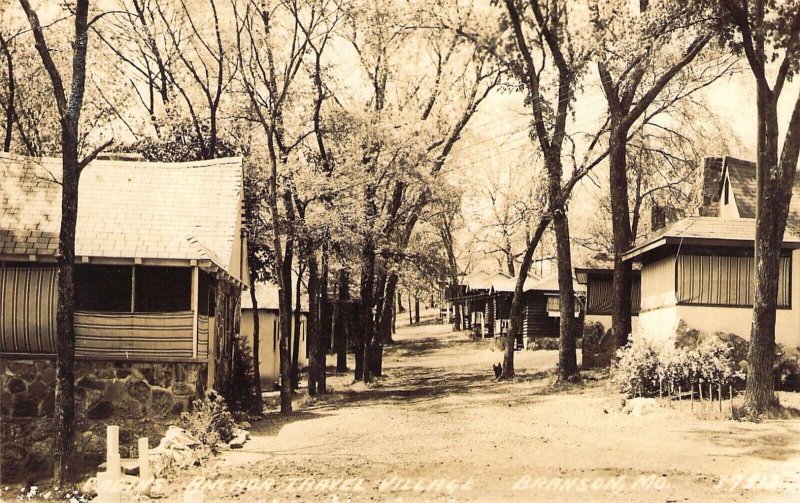 RPPC, Beautiful Anchor Travel Village, Branson MO, Old Post Card