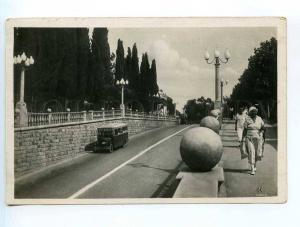 250343 USSR Sochi Stalin avenue photo BUS Sysoev 1937 year