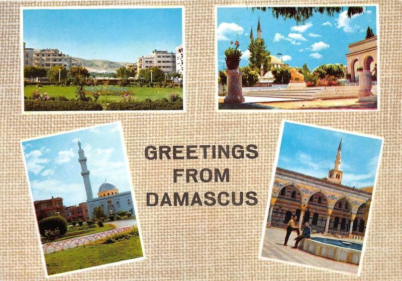 BG9707 greetings from damascus multi views damas syria