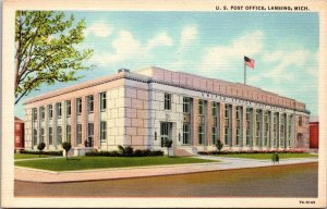 U.S. Post Office Lansing MI Postcard PC83